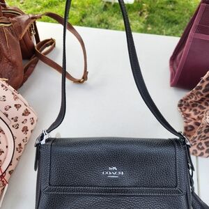 Coach Black Small Etta Shoulder Bag